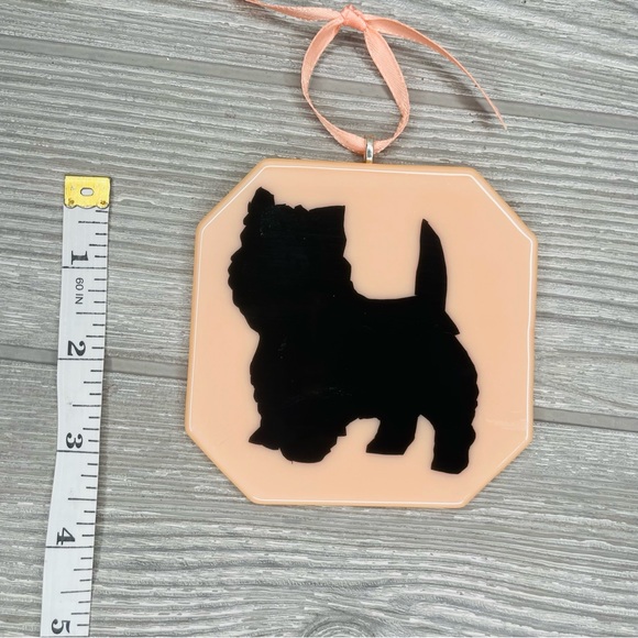 Stained glass sun catcher highland terrier dog coaster decoration orniment art - Picture 4 of 4